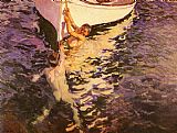 Famous Boat Paintings - The White Boat